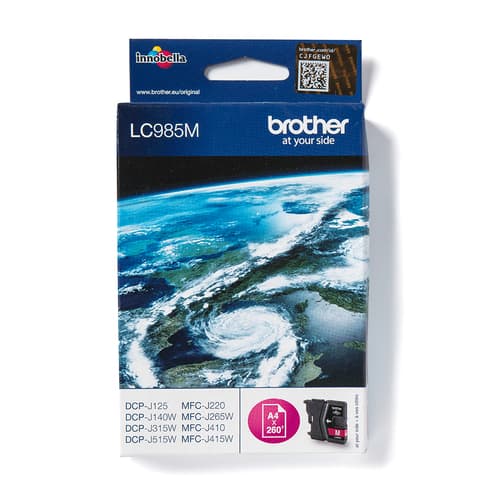 Brother LC985M - 10 ml - magenta - original - ink cartridge - for Brother DCP-J125, DCP-J140, DCP-J315, DCP-J515, MFC-J220, MFC-J265, MFC-J410, MFC-J415