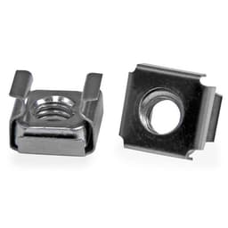 StarTech.com M6 Cage Nuts - 100 Pack - M6 Mounting Cage Nuts for Server Rack & Cabinet (CABCAGENTS62) - Cage nuts (pack of 100) - for P/N: RACK-18U-20-WALL-OA, RACK-21U-20-WALL-OA, RACK-24U-20-WALL-OA, RK3236BKF, WALLMOUNT4
