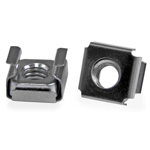 StarTech.com M6 Cage Nuts - 100 Pack - M6 Mounting Cage Nuts for Server Rack & Cabinet (CABCAGENTS62) - Cage nuts (pack of 100) - for P/N: RACK-18U-20-WALL-OA, RACK-21U-20-WALL-OA, RACK-24U-20-WALL-OA, RK3236BKF, WALLMOUNT4
