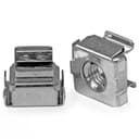 StarTech.com M5 Cage Nuts - 100 Pack - M5 Mounting Cage Nuts for Server Rack & Cabinet (CABCAGENUTS2) - Cage nuts (pack of 100) - for P/N: RACK-18U-20-WALL-OA, RACK-21U-20-WALL-OA, RACK-24U-20-WALL-OA, RK12OD2, RK3236BKF thumbnail 1