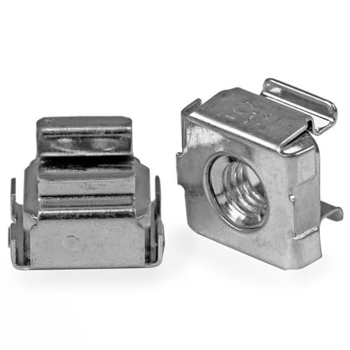 StarTech.com M5 Cage Nuts - 100 Pack - M5 Mounting Cage Nuts for Server Rack & Cabinet (CABCAGENUTS2) - Cage nuts (pack of 100) - for P/N: RACK-18U-20-WALL-OA, RACK-21U-20-WALL-OA, RACK-24U-20-WALL-OA, RK12OD2, RK3236BKF