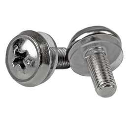 StarTech.com M5 x 12mm - Screws - 100 Pack - M5 Mounting Screws for Server Rack & Cabinet (CABSCREWSM5) - Screw kit (pack of 100) - for P/N: RACK-18U-20-WALL-OA, RACK-21U-20-WALL-OA, RACK-24U-20-WALL-OA, RK12OD2, RK3236BKF