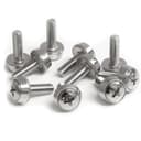 StarTech.com M5 x 12mm - Screws - 100 Pack - M5 Mounting Screws for Server Rack & Cabinet (CABSCREWSM5) - Screw kit (pack of 100) - for P/N: RACK-18U-20-WALL-OA, RACK-21U-20-WALL-OA, RACK-24U-20-WALL-OA, RK12OD2, RK3236BKF thumbnail 2