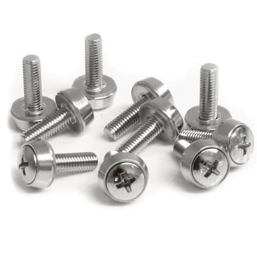 StarTech.com M5 x 12mm - Screws - 100 Pack - M5 Mounting Screws for Server Rack & Cabinet (CABSCREWSM5) - Screw kit (pack of 100) - for P/N: RACK-18U-20-WALL-OA, RACK-21U-20-WALL-OA, RACK-24U-20-WALL-OA, RK12OD2, RK3236BKF — view 3