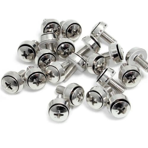 StarTech.com M6 x 12mm - Screws - 100 Pack - M6 Mounting Screws for Server Rack & Cabinet (CABSCREWSM62) - Screw kit (pack of 100) — view 3