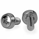 StarTech.com M6 x 12mm - Screws - 100 Pack - M6 Mounting Screws for Server Rack & Cabinet (CABSCREWSM62) - Screw kit (pack of 100) thumbnail 1