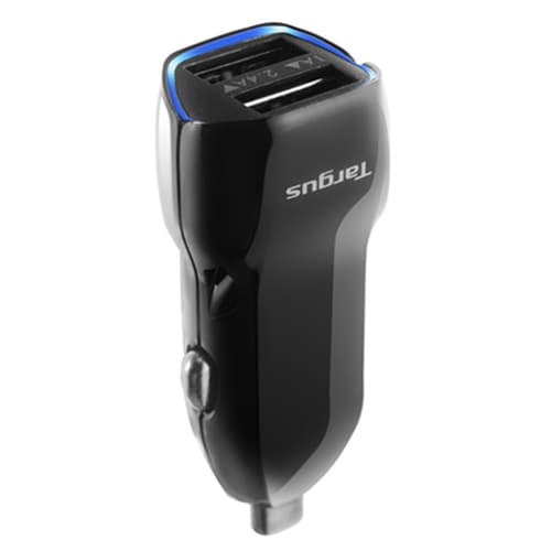 TABLET DUAL USB CAR CHARGER BLACK — view 3