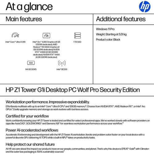HP Z1 TWR G1I U9-285 64/1TB W11P — view 4