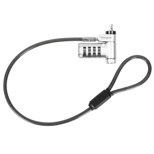 Targus DEFCON - Security cable lock - ultimate, universal, with adaptable lock head - silver - 30 cm (pack of 25) — view 4