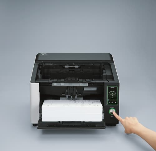 Ricoh fi-8820 - Document scanner - Dual CIS - Duplex - 305 x 431.8 mm - 600 dpi x 600 dpi - up to 120 ppm (mono) / up to 120 ppm (colour) - ADF (500 sheets) - up to 100000 scans per day - USB 3.2 Gen 1, Gigabit LAN