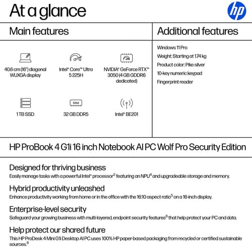 HP PB4 G1I 16 U5-225H 16 32/1TB W11P — view 5