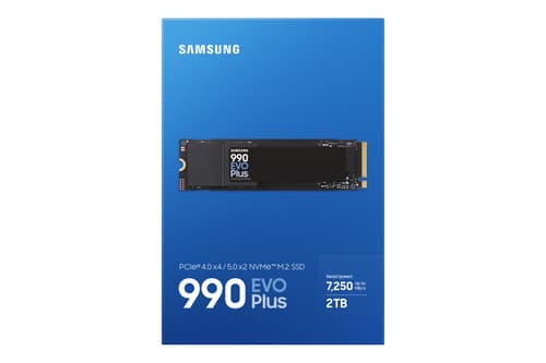 Samsung 990 EVO Plus MZ-V9S2T0 - SSD - encrypted - 2 TB - internal - M.2 2280 - PCIe 5.0 x2 (NVMe) - 256-bit AES - TCG Opal Encryption 2.0 — view 6