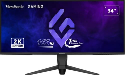 ViewSonic VX3480-2K-PRO - LED monitor - gaming - 34" - 3440 x 1440 UWQHD @ 165 Hz - VA - 300 cd/m� - 4000:1 - HDR10 - 1 ms - 2xHDMI, DisplayPort