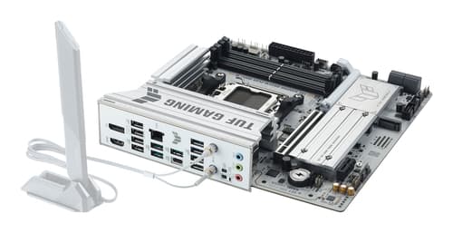 ASUS TUF GAMING B850M-PLUS WIFI7 W - motherboard - micro ATX - Socket AM5 - AMD B850 — view 7