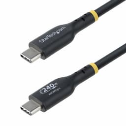 StarTech.com 3m USB C Charging Cable, USB-IF Certified USB-C Cable, 240W - USB cable - 24 pin USB-C (M) to 24 pin USB-C (M) - USB 2.0 - 48 V - 5 A - 3 m - extended power range (EPR), Power Delivery 3.1 support, halogen-free, passive - black