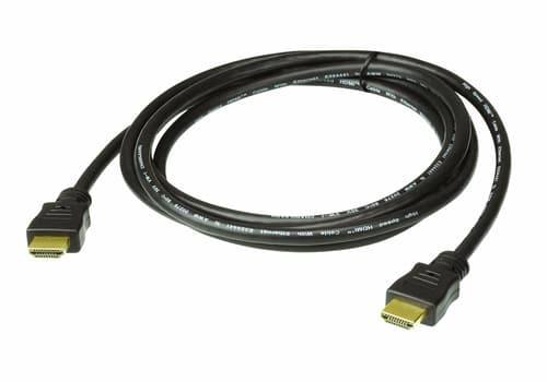 ATEN - HDMI cable with Ethernet - HDMI male to HDMI male - 2 m - black - for ATEN VE1801, VM5404, VM5808, VanCryst VE1801, VM0808, VM5404, VM6404, VM6809, VS0801