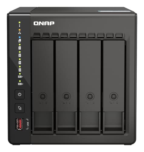 QNAP TS-453E - NAS server - 4 bays - SATA 6Gb/s - RAID 0, 1, 5, 6, 10, 50, JBOD, 60 - RAM 8 GB - 2.5 Gigabit Ethernet - iSCSI support