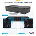 StarTech.com - KVM switch - secure - 4 x KVM port(s) - 1 local user - desktop - TAA Compliant thumbnail 4