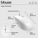 HP 655 WIRELESS KEYBOARD + MOUSE WHT thumbnail 4