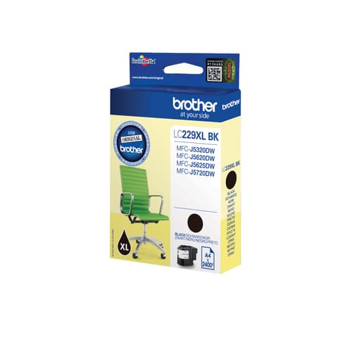 Brother LC229XLBK - Black - original - ink cartridge - for Brother MFC-J5320DW, MFC-J5620DW, MFC-J5625DW, MFC-J5720DW