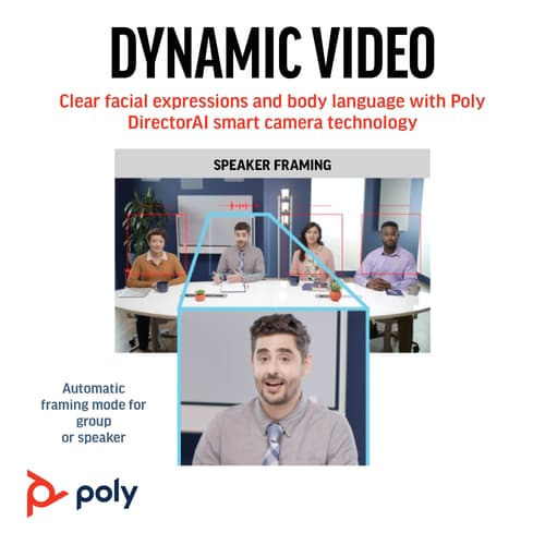 Poly Studio R30 - Personal video bar - Zoom Certified, Certified for Microsoft Teams - sand — view 6