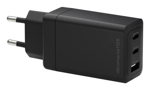 IT-EU W. Chrg-2xUSB-C 65W+1xUSB-A-BLK — view 1