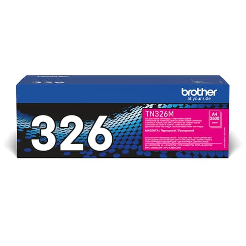 Brother TN326M - Magenta - original - toner cartridge - for Brother DCP-L8400, DCP-L8450, HL-L8250, HL-L8350, MFC-L8650, MFC-L8850