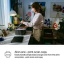 HP Deskjet 2921 All-in-One - Multifunction printer - colour - ink-jet - 216 x 297 mm (original) - A4/Legal (media) - up to 6 ppm (copying) - up to 7.5 ppm (printing) - 60 sheets - USB 2.0, Wi-Fi(n) - black cement with evening fog accents thumbnail 8