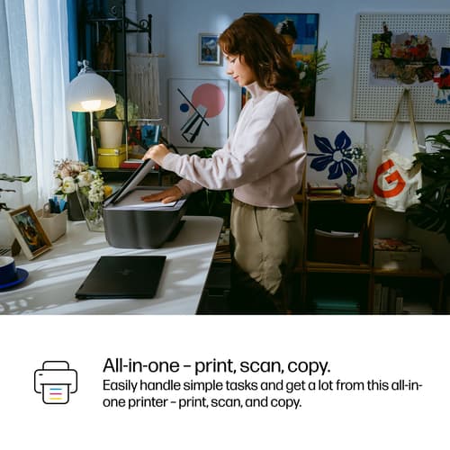 HP Deskjet 2921 All-in-One - Multifunction printer - colour - ink-jet - 216 x 297 mm (original) - A4/Legal (media) - up to 6 ppm (copying) - up to 7.5 ppm (printing) - 60 sheets - USB 2.0, Wi-Fi(n) - black cement with evening fog accents — view 9