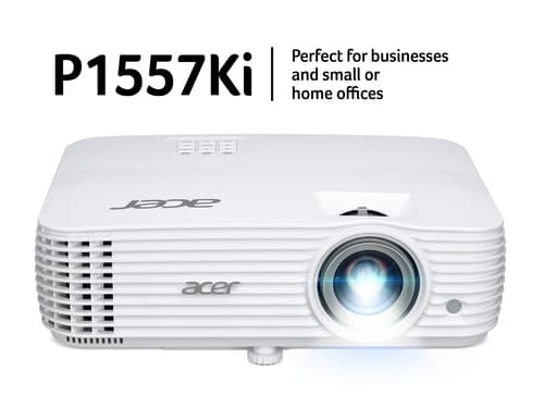 Acer P1557Ki - DLP projector - portable - 3D - 4500 lumens - Full HD (1920 x 1080) - 16:9 - 1080p - Wi-Fi / Miracast — view 3