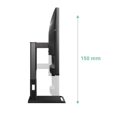 AOC Q27P4U - LED monitor - 27" - 2560 x 1440 QHD @ 120 Hz - IPS - 1500:1 - 4 ms - HDMI, DVI, DisplayPort, VGA - speakers - black — view 5