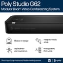 Poly Studio G62 - Video conferencing system - Certified for Microsoft Teams, Certified for Poly Video - black - with Mounting Plate Kit thumbnail 2