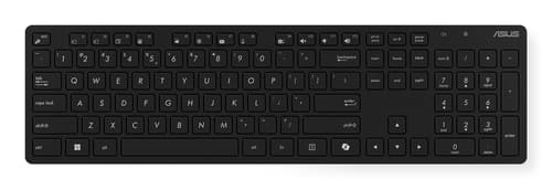 ASUS - Keyboard and mouse set - wireless - 2.4 GHz - QWERTY - UK - black — view 6