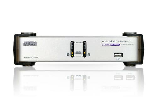 ATEN MasterView CS-1742 - KVM / audio / USB switch - 2 x KVM / audio / USB - desktop