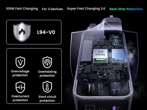 Ugreen Nexode Pro Universal Grey, Silver AC Fast charging Indoor — view 12