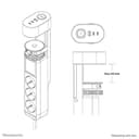 Neomounts - Power strip - USB-C + USB-A - AC 230 V - 3680 Watt - input: Type F - output connectors: 3 (2 x 24 pin USB-C (PD), USB, 3 x power Type F) - 1.4 m cord - black - with Clamp Desk Mount thumbnail 16