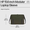 HP - Notebook sleeve - modular - 15.6" - grey, green