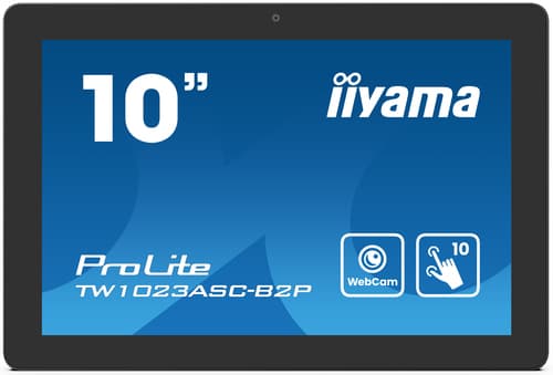 iiyama ProLite TW1023ASC-B2P - LED monitor - 10.1" - stationary - touchscreen - 1280 x 800 WXGA @ 60 Hz - IPS - 450 cd/m� - 1000:1 - 25 ms - HDMI - speakers - black bezel with matte finish