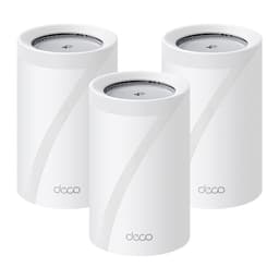 TP-Link Deco BE65 Pro V1 - Wi-Fi system - (3 routers) - up to 7,600 sq.ft - mesh 1GbE, 2.5GbE, 5GbE, Wi-Fi 7 Multi-Band