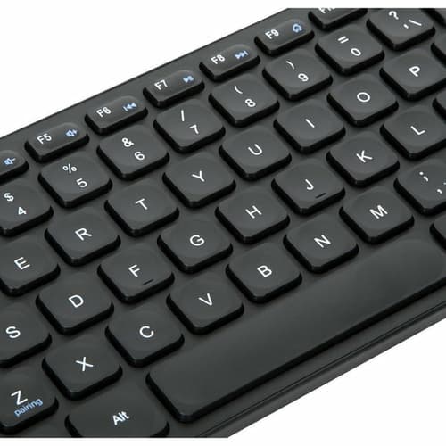 Targus - Keyboard - multi-device - compact - antimicrobial - wireless - Bluetooth 5.1 - QWERTY - Spanish - black — view 7