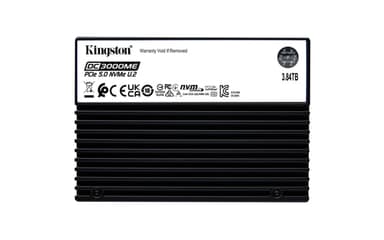 Kingston DC3000ME - SSD - Enterprise - encrypted - 3.84 TB - internal - 2.5" - U.2 PCIe 5.0 x4 (NVMe) - 256-bit AES - TCG Opal Encryption 2.0