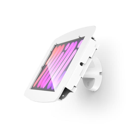 Compulocks iPad mini 8.3" Space Enclosure Tilting Wall Mount - Mounting kit (enclosure, wall mount) - exposed camera and buttons, tilting - for tablet - lockable - aluminium - white - screen size: 8.3"