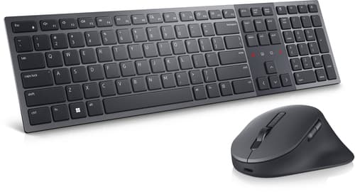 Dell Premier KM900 - Keyboard and mouse set - collaboration - backlit - wireless - 2.4 GHz, Bluetooth 5.1 - QWERTY - UK - graphite - with 3 years NBD Advance Exchange
