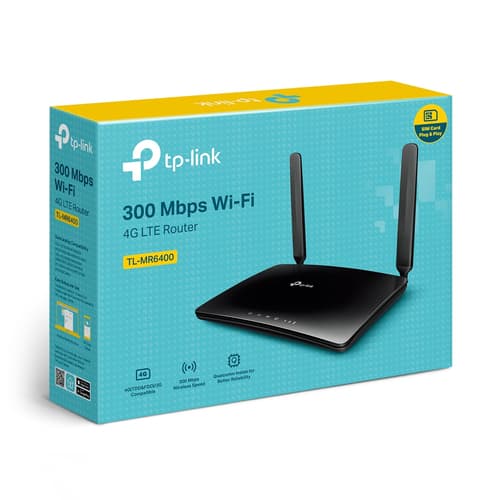 TP-Link TL-MR6400 - wireless router - WWAN - Wi-Fi - desktop — view 4