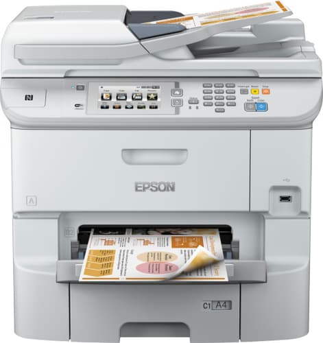Epson WorkForce Pro WF-6590DWF 6590DWF WF6590DWF 6590DWF WF6590 6590 - Multifunction printer - colour - ink-jet - A4 (210 x 297 mm) (original) - A4/Legal (media) - up to 22 ppm (copying) - up to 24 ppm (printing) - 580 sheets - 33.6 Kbps - USB 2.0, Giga
