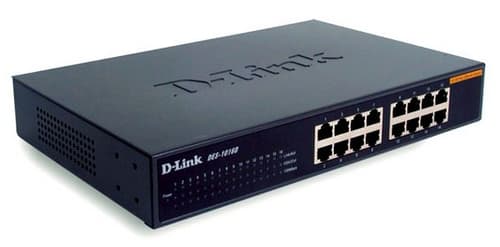 D-Link DES 1016D - Switch - 16 x 10/100 - desktop