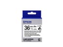 Epson LabelWorks LK-7WBC - Black on white - Roll (3.6 cm x 9 m) 1 roll(s) cable wrap - for LabelWorks LW-1000P, LW-900P, LW-Z900FK thumbnail 1