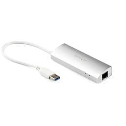 StarTech.com 3-Port USB 3.0 Hub with Gigabit Ethernet - Up to 5Gbps - Portable USB Port Expander with Built-in Cable (ST3300G3UA) - Hub - 3 x SuperSpeed USB 3.0 + 1 x 10/100/1000