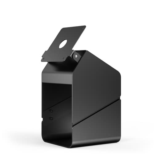 Compulocks Tablet Printer Kiosk - Stand - kiosk style - for printer / tablet - high-grade aluminium - black - mounting interface: 100 x 100 mm - counter, free-standing