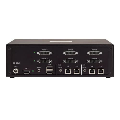 StarTech.com - KVM / audio / USB switch - secure - 2 x KVM port(s) - 1 local user - desktop - TAA Compliant — view 3